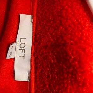 Loft red sweater sweater